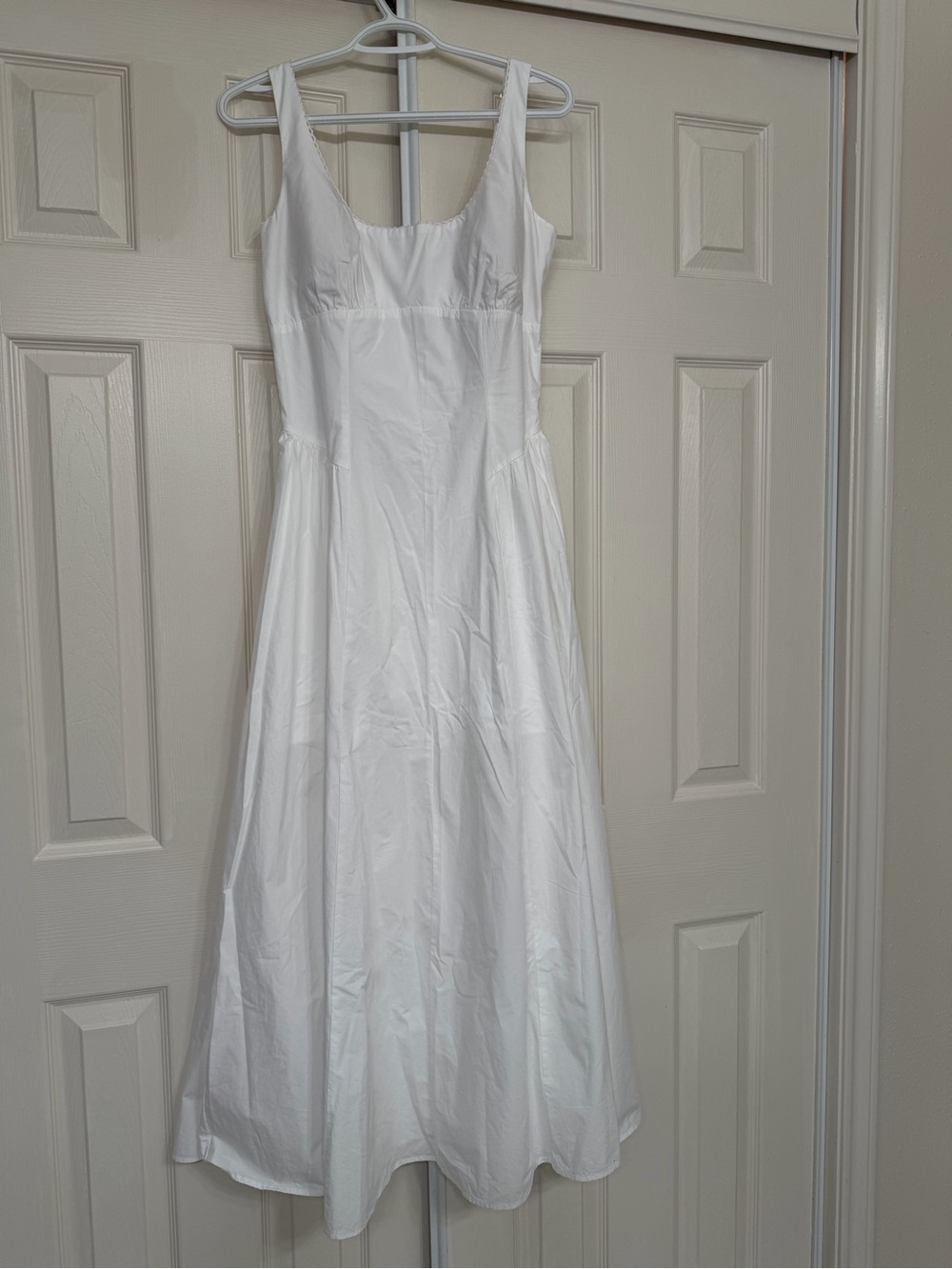 Abercrombie & Fitch White Scoop-Neck Midi Dress - Picture 3 of 5